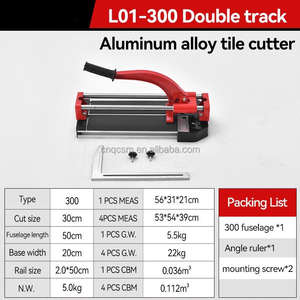 300-1200 डबल-ट्रैक एल्यूमीनियम मिश्र धातु टाइल पुश चाकू काटने मशीन औद्योगिक 4-12 मिमी कटौती ठोस स्टील रेल लेजर - Product Image 5