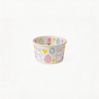 Gobelets en papier jetables Idecor pour crème glacée, à paroi simple, en papier enduit de qualité alimentaire, recyclables, logo personnalisé disponible, 3oz-12oz