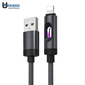 Type-C to Type-C Fast Charging Cable RGB <b>LED</b> <b>Light</b> Nylon Braided <b>USB</b> Data Cable for Mobile Phone Tablet - Product Image 1