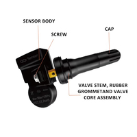 Système de surveillance de la pression des pneus TPMS universel QQr 433 MHz/315 MHz Capteur