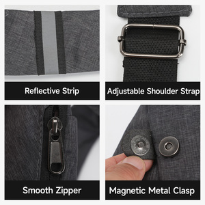 Sacs de poitrine pour hommes personnalisés avec logo, légers, à bandoulière unique, multi-poches, pour la vie quotidienne - Product Image 6