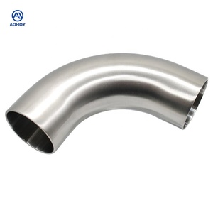 Aohoy, Proveedor OEM de Pedidos al por Mayor, Tubería Sanitaria Higiénica de Acero Inoxidable 304 316, Conexión de <span class=keywords><strong>Codo</strong></span> de 90 Grados para Soldar - Product Image 3