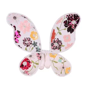 Ali di fata del merletto ali di fiori del ricamo dell'ala della farfalla del bambino per la festa di Halloween di natale di compleanno