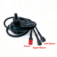 Contrôleur de moteur double 4P 1-vers-2, pour deux moteurs brossés 350W 24V, pour fauteuil roulant électrique, trottinette électrique, voiturette de golf