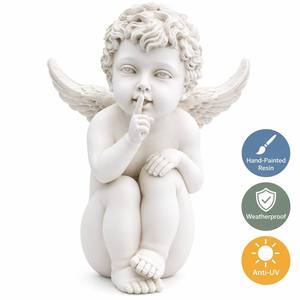Figurine d'ange en résine, décoration spirituelle pour la maison, sculpture pour le <span class=keywords><strong>salon</strong></span> ou le bureau, cadeau - Product Image 6