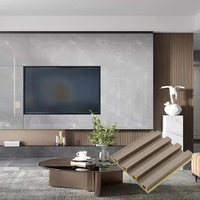 Panneau mural WPC écologique direct d'usine grain de bois 3D moderne pour la décoration intérieure panneau mural intérieur étanche pour chambre à coucher salle de sport