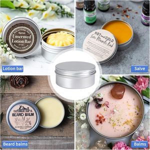 VANTUR Contenants et pots cosmétiques en aluminium de 5 ml à 200 ml avec couvercle à vis - Product Image 4