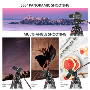 <span class=keywords><strong>Trépied</strong></span> vidéo professionnel robuste <span class=keywords><strong>Neewer</strong></span> 77 pouces en alliage d'aluminium + tête fluide à 360 degrés, plaque à griffe rapide/niveau à bulle - Product Image 6