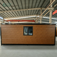 Maison préfabriquée en conteneur de 20 pieds, extensible, avec 2 chambres, salle de bain, maison mobile pliable, maisons miniatures chinoises