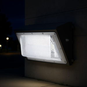 Lampada LED da Parete 120W 5000K, Illuminazione di Sicurezza per Esterni, Sensore di Luce Intelligente, in Lega di Alluminio, Forma Quadrata - Product Image 2