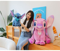 Boneka Stitch Lucu 40CM, Super Lembut, Hadiah Ulang Tahun, Hadiah Liburan, Hadiah Pasangan, Mainan Mesin Cakar, Mainan Penghibur, Gantungan Kunci