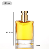 Bouteilles en verre cristallin miniatures épaissies transparentes créatives avec bouchon à vis scellé, couleur personnalisée, forme plate, pour diffuseur de roseaux ou bouteilles de vin