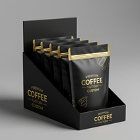 Solution d'emballage de détail personnalisée : Boîte de présentation et ensemble de pochettes PDQ avec pochettes verticales pour la cohérence de la marque d'aliments et de collations