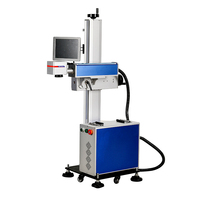 Machine d'impression de marquage laser à fibre UV Co2 volant en ligne 20W 30W 50W Numéro de code de date de tuyau HDPE industriel