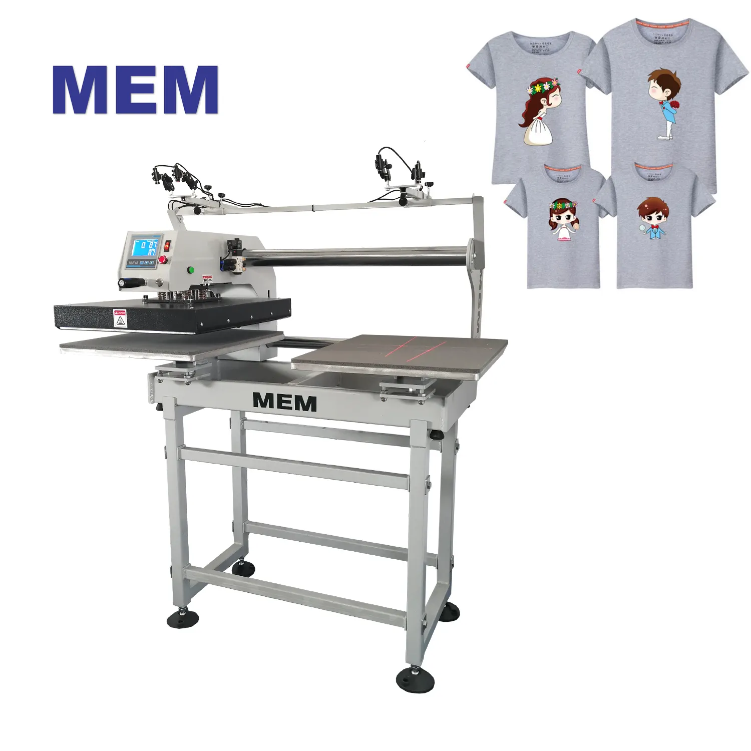 TQ 4050 Dual semi automatic 16x24 T shirt heat transfer machine 40x60 heat press machine