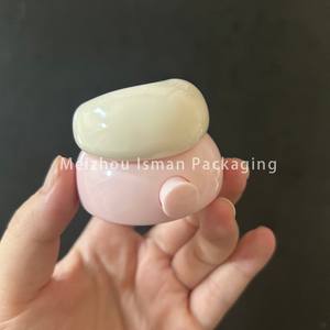 <span class=keywords><strong>ISMAN</strong></span> Stock 3g Mignon Rose Blanc Voyage Portable Baume À Lèvres Conteneur Lèvres Gommage MaskJar En Plastique Cosmétique Emballage avec Brosse - Product Image 4