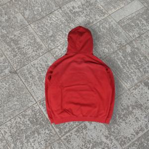 Sweat-shirt à capuche surdimensionné en molleton 100% coton, avec logo brodé personnalisé, vintage, délavé à l'acide, effet usé, lettres - Product Image 5