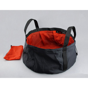 Bassin pliable portable 8,5 L rond multifonctionnel pour voyage et extérieur avec sac de transport pour le camping et le tourisme - Product Image 2