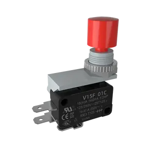 Micro switch Micro limit switch Electrical switch 15A250V with button red Other colors Please contact customer service