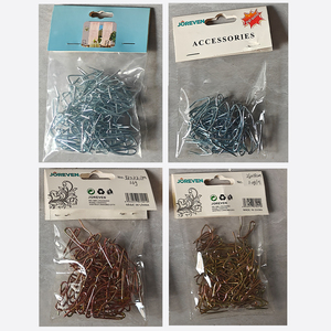 Crochets <span class=keywords><strong>de</strong></span> <span class=keywords><strong>rideau</strong></span> <span class=keywords><strong>de</strong></span> <span class=keywords><strong>douche</strong></span> en acier inoxydable en gros, écologiques et durables, en fil métallique formé, à fixation par épingle - Product Image 4