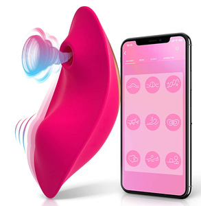Vibromasseur à télécommande sans fil avec appli de 55 cm, stimulateur de <span class=keywords><strong>clitoris</strong></span>, jouet sexuel pour femmes, Rechargeable, aspiration en Silicone - Product Image 1