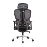 Chaise de bureau ergonomique en maille à dossier haut, pivotante à 360°, réglable, pour l'approvisionnement transfrontalier