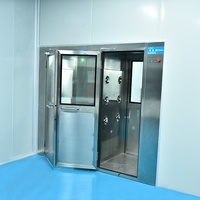 Cabine de douche à air comprimé |   Tunnel à double soufflerie en acier inoxydable pour une personne |   Fabricant de Dongguan 380V 790x860x1910mm Puissance 0