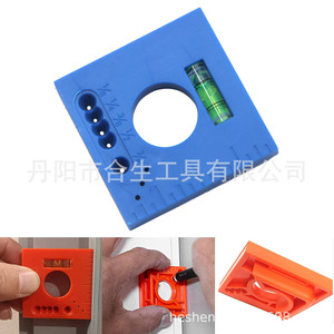 Regla de medición portátil ABS Mr Drill para abrir orificios en bisagras, con nivel, para puertas y gabinetes de madera - Product Image 5