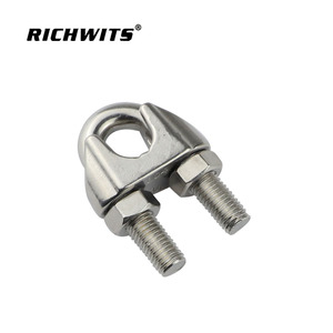 Zhibo American-Style Malleable Iron Cable <b>Clip</b> Stainless Steel U-Shaped <b>Wire</b> <b>Rope</b> <b>Clip</b> - Product Image 1