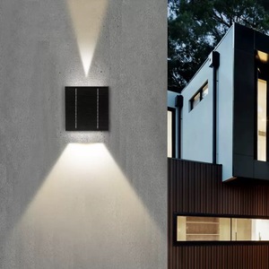 Applique murale solaire étanche pour l'<span class=keywords><strong>extérieur</strong></span> avec éclairage haut et bas, projecteur super lumineux pour la cour de l'hôtel Villa - Product Image 4