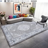 Haute qualité coton fait à la main violet tapis classique personnalisé accessoires simples pour Restaurant chinois hôtel maison exercice prière