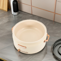 Marmite Électrique Multifonctionnelle avec Contrôle Mécanique, Mijoteuse Électrique pour la Maison avec Fonctions de Cuisson Multiples