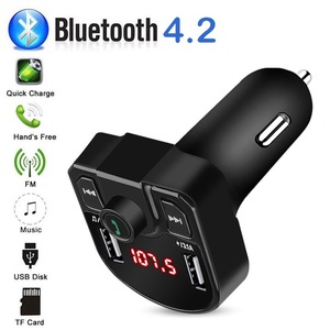 Superventas, nuevos dispositivos con reproductor de MP3, tarjeta TF, luz LED, adaptador de cargadores rápidos para iPhone, cargador, transmisor FM, cargador de coche - Product Image 6