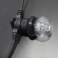 Ampoule LED G45 en PC incassable et étanche 1W E27 Dimmable Globe pour guirlandes lumineuses 2200K Ambre 2700K Blanc chaud