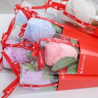Boîte-cadeau en tissu polaire corail pour bouquet de fleurs fraîches, réutilisable, pour la Saint-Valentin, la Journée de la Femme, les cadeaux de mariage, vente en gros depuis la Chine
