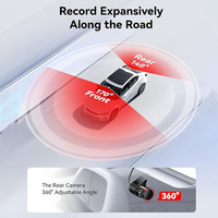 Caméra de tableau de bord Wifi E-Too universelle 2K pour voiture, enregistrement 24 heures sur 24, double objectif, caméra de tableau de bord 2K+1K avant et arrière