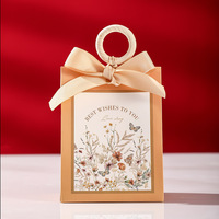 Boîte à bonbons de mariage personnalisée OEM pour invités, boîte à bonbons créative exclusive faite à la main, pliable, impression CMYK violette