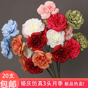 Roses artificielles à branche unique en soie pour décorations de mariage, arrangements de plafond et allées, accessoires de décoration intérieure - Product Image 2