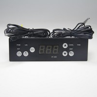 Controlador de Temperatura Digital Programable KT-204, Controla Cuatro Cargas, Refrigeración, Descongelación, Ventilador, Iluminación, 2 Sensores