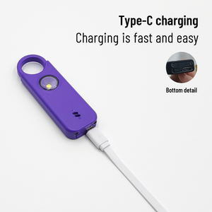 Alarme <span class=keywords><strong>de</strong></span> sécurité personnelle pour femmes Porte-clés sonore fort Lampe <span class=keywords><strong>de</strong></span> poche intégrée <span class=keywords><strong>Avis</strong></span> <span class=keywords><strong>de</strong></span> <span class=keywords><strong>batterie</strong></span> faible Idéal Auto-défense Voyage Alarme d'urgence - Product Image 6