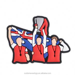 عرض حصري: زخارف أحذية على شكل شخصيات كرتونية رياضية وحلوى وردية وكرة قدم مشهورة - Product Image 6