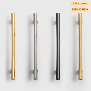 Nhà Máy Trực Tiếp Kẽm Hợp Kim Pháp Sang Trọng Vàng Nhà Bếp Phòng Ngủ Tủ Quần Áo Tủ Cửa Xử Lý Tối Giản Ngăn Kéo Duy Nhất Lỗ Rắn - Product Image 3