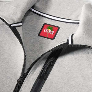 Felpe con Cappuccio e Zip Personalizzate per <span class=keywords><strong>Uomo</strong></span>, Produzione all'Ingrosso, Stile Oversize Streetwear, Vestibilità Ampia, in Pile Tecnico - Product Image 3