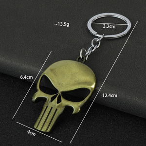 Yujiantong พวงกุญแจ Punisher ขายตรง<span class=keywords><strong>จา</strong></span>กผู้ผลิตหน้ากากสยองขวัญและพวงกุญแจสำหรับวันฮาโลวีน - Product Image 3