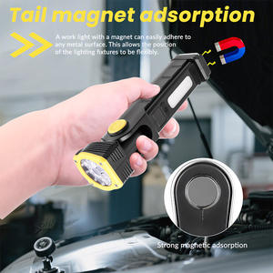 Lampe de travail LED G905, 1200mAh, crochet magnétique rechargeable, lampe de poche portable avec affichage numérique, pour le camping, la randonnée, la pêche - Product Image 2