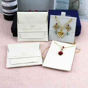 Bolsas de Joyería Personalizadas de Lujo, Bolsa de Embalaje de Joyería de Microfibra con Logotipo Personalizado y Tarjetas Insertables - Product Image 2