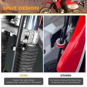 NiceCNC moto frein avant tuyau ligne support de tuyau pince câble <span class=keywords><strong>Guide</strong></span> pour Honda XR650L XR 650 L 1993-2024 <span class=keywords><strong>2022</strong></span> billette aluminium - Product Image 2