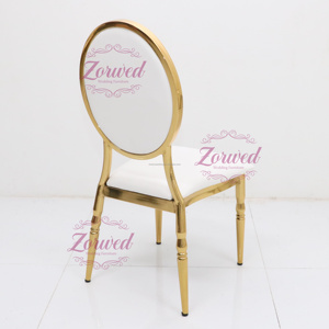 Chaises Royales de Mariage Louis XIX Dorées Brillantes pour Événements, Meubles de Luxe Personnalisés pour Hôtels et Mariages, Vente en Gros de Chine - Product Image 4