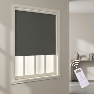 Wholesale Electric Battery Roller <b>Shade</b> Blinds Built-in Installation Vertical Pattern Plain Fabric Traditional Every Day - Product Image 2