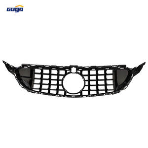 Calandre avant brillante noire GUGO W205 pour Mercedes Classe C W205 avec garniture rouge, calandre étoile diamant, pièces extérieures - Product Image 5
